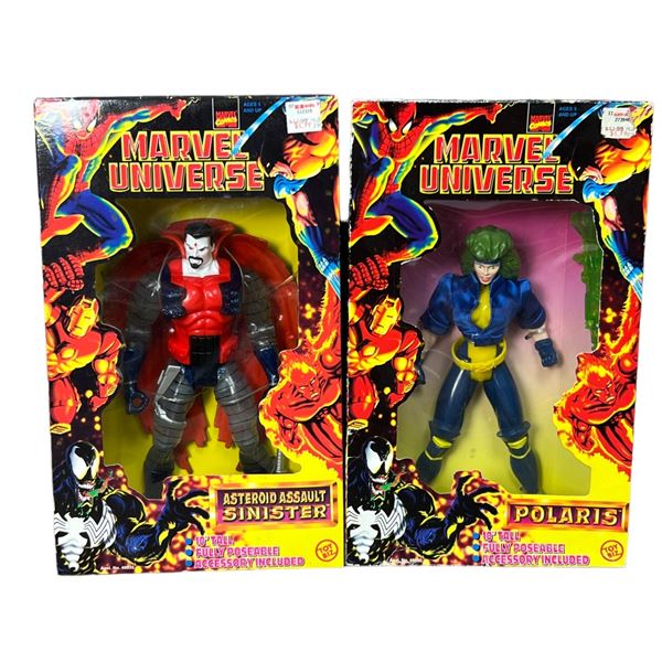 Marvel Universe Vintage deep space asteroid assault sinister Polaris toy biz Action Figure Lot