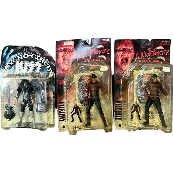 A NIGHTMARE ON ELM STEREET KISS ACTION FIGURE LOT