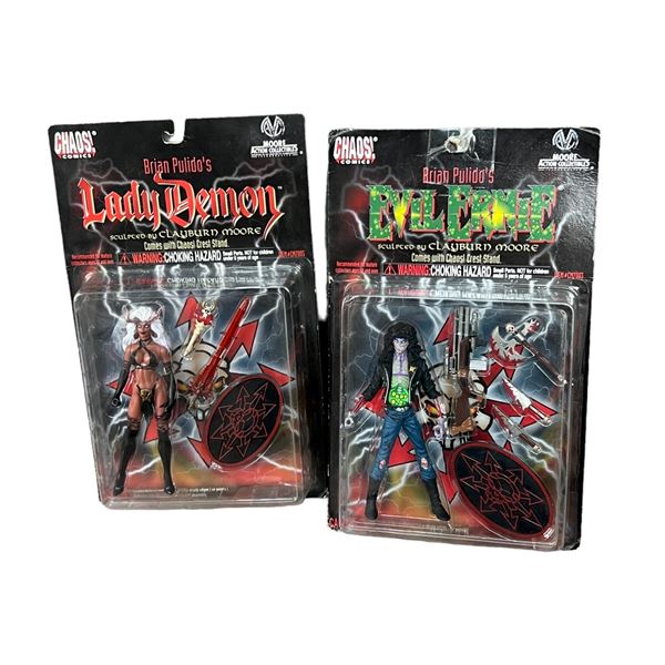 Vintage action figure collection lot lady death evil Ernie