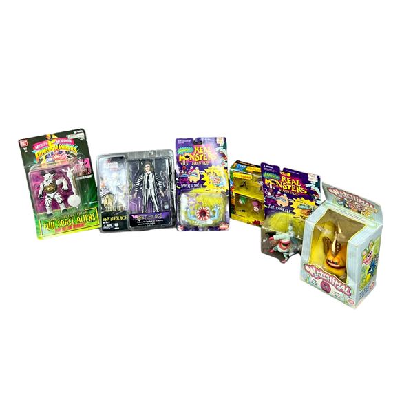 Vintage action figure collection lot real monsters Beetlejuice Power Rangers