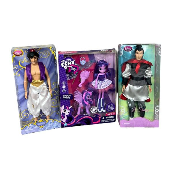 Vintage Disney classic doll collection Li Shang Aladdin, my little pony