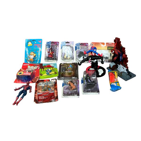 Garfield WWF Disney maleficent vintage action figure figurine collection lot