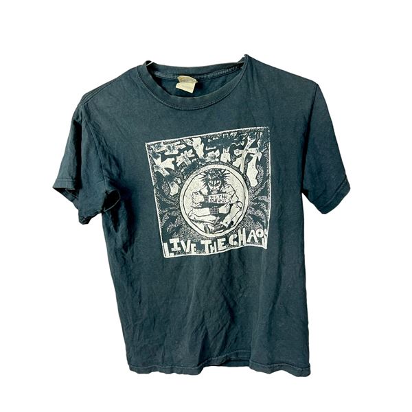 Vintage filth punks live the Chaos punk rock T-shirt 18" x 21"