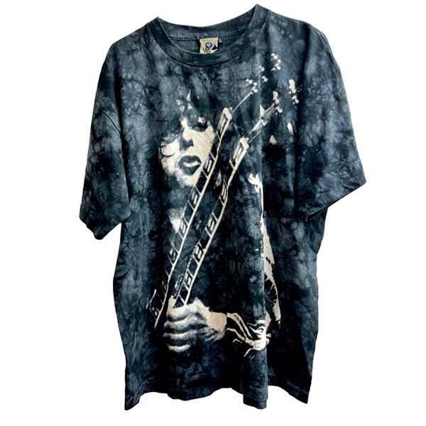 Vintage Jimmy page Led Zeppelin liquid blue extra large T-shirt, 23" x 26"