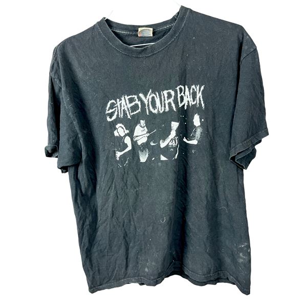 Vintage punk rock stab your back Yazbek XL T-shirt 22" x 24"