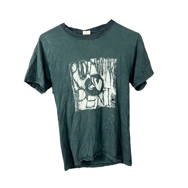 Vintage rudimentary Peni punk rock T-shirt size S 16 x 21
