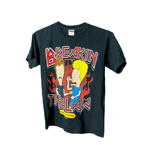 Breakin the Law Beavis and Butthead Mike Judge vintage T-shirt size small 17" x 23