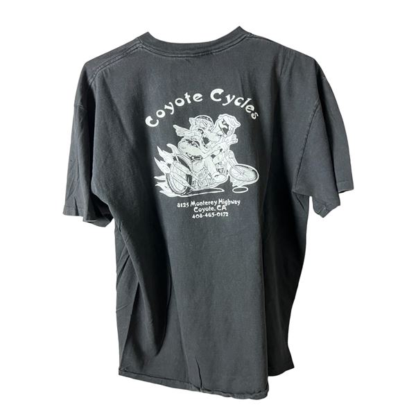 Coyote cycles vintage biker shop T-shirt XL 22" x 25"