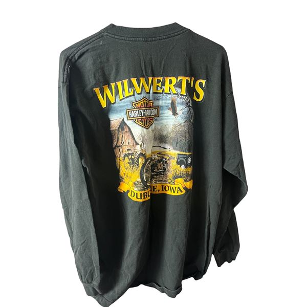Harley Davidson Vintage Shirt Wilwerts size XL 24"X26"