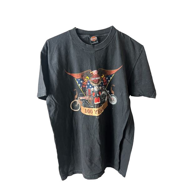 Harley Davidson shop Kelly's house vintage 100 years T-shirt size large 20" x 24"