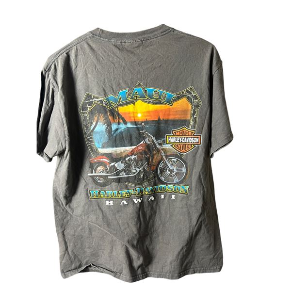 Vintage Harley Davidson Maui Hawaii T-shirt 21" x 23"
