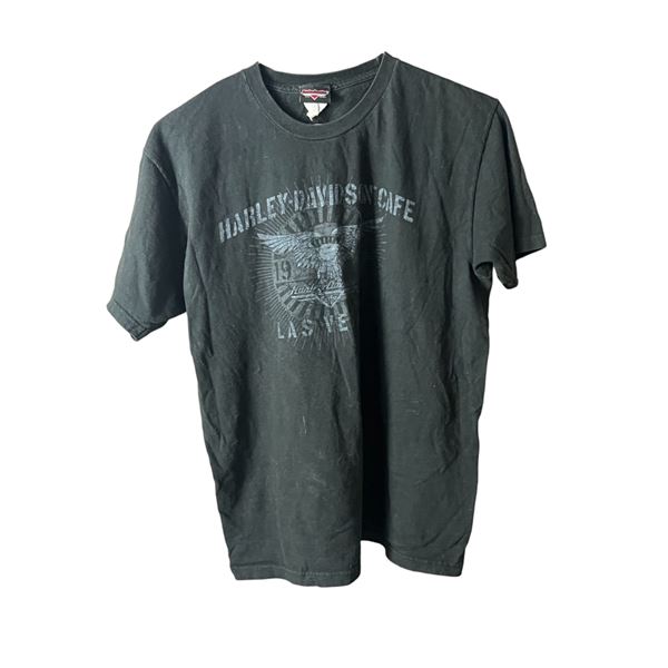Vintage Harley Davidson Cafe Las Vegas motorcycle biker T-shirt large size 21" x 24"