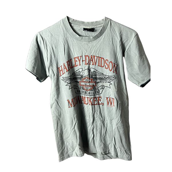 Vintage Geneva Harley Davidson New York Milwaukee T-shirt size medium 16" x 21"