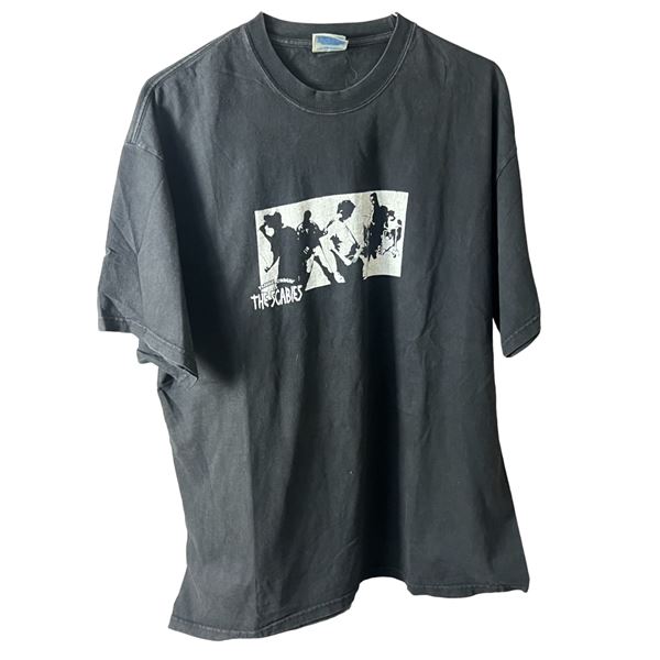 Frankie Lyndaine & The Scabies vintage punk rock T-shirt, 23" x 26"