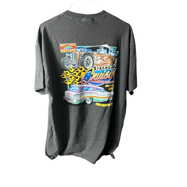 Vintage West Coast customs Cruisin nationals Paso Robles California 2003 T-shirt Hanes beefy XL 22" 