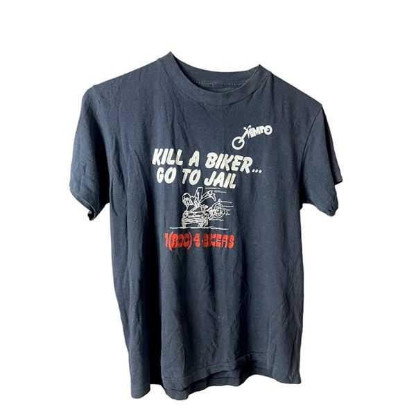 Vintage killer biker go to jail T-shirt 17" x 19"