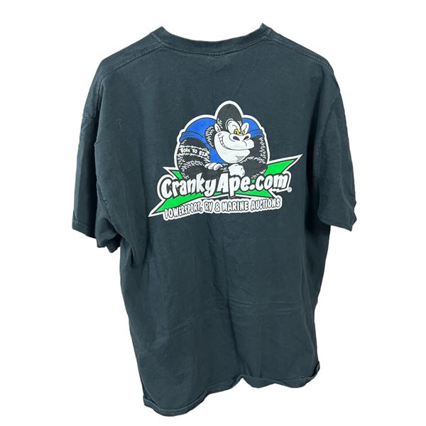 Cranky ape power sport auctions vintage T-shirt XL 22" x 25