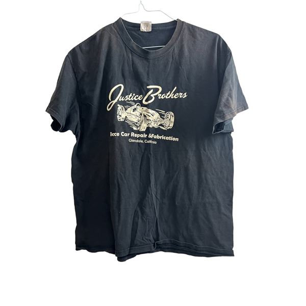 Justice brothers race car fabrication Glendale California vintage T-shirt XL 21" x 24"