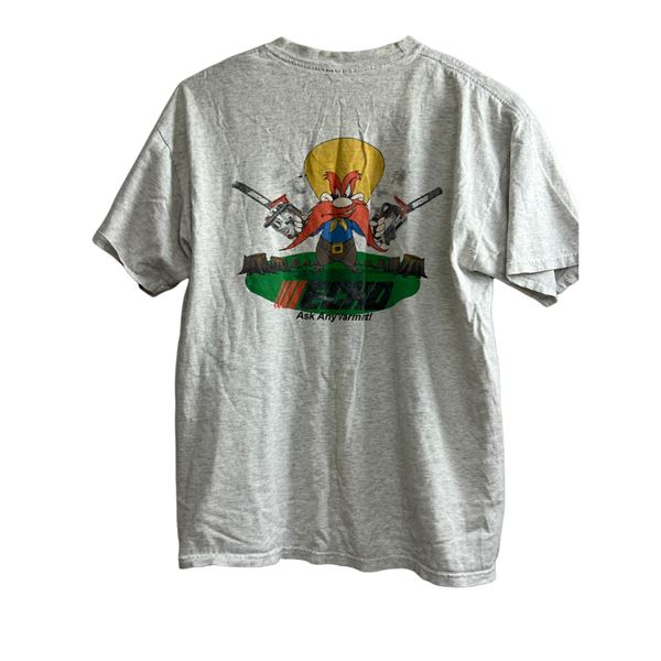 Echo Yosemite Sam chainsaw equipment vintage T-shirt large size 19" x 23