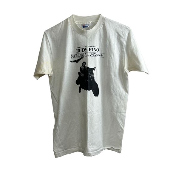 Rudy Pino second annual memorial run biker vintage T-shirt medium size 19" x 24"