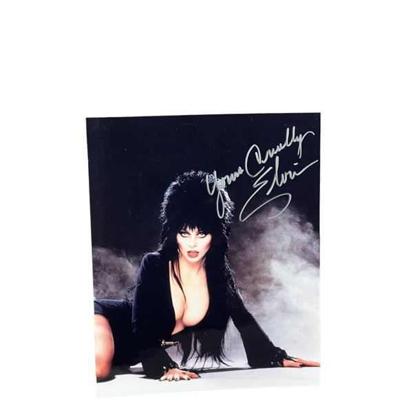 Elvira signed 8 x 10 photo with COA horror