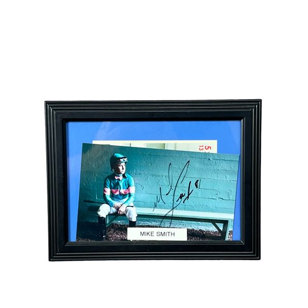 Jockey Mike Smith horse racing signed  autograph photo