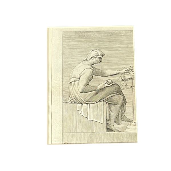 ADAMO SCULTORI Sculptor Engraving on thick paper with lines 1566 - 1580