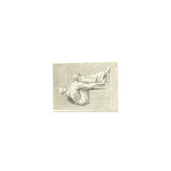 ADAMO SCULTORI Sculptor Engraving on thick paper with lines 1566 - 1581