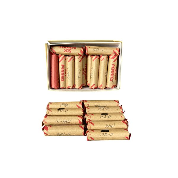 Vintage US wheat penny coin collection lot total weight 9 pounds