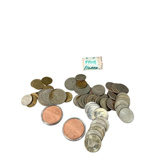 Vintage US coin Eisenhower Kennedy collection lot
