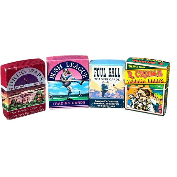 Vintage drug wars, foul ball trading card collection lot