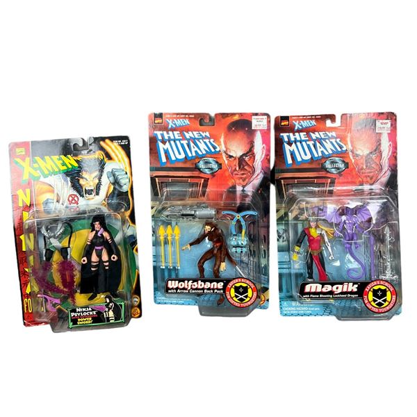 THE NEW MUTANTS X-MEN Vintage Action Figure Lot Collection