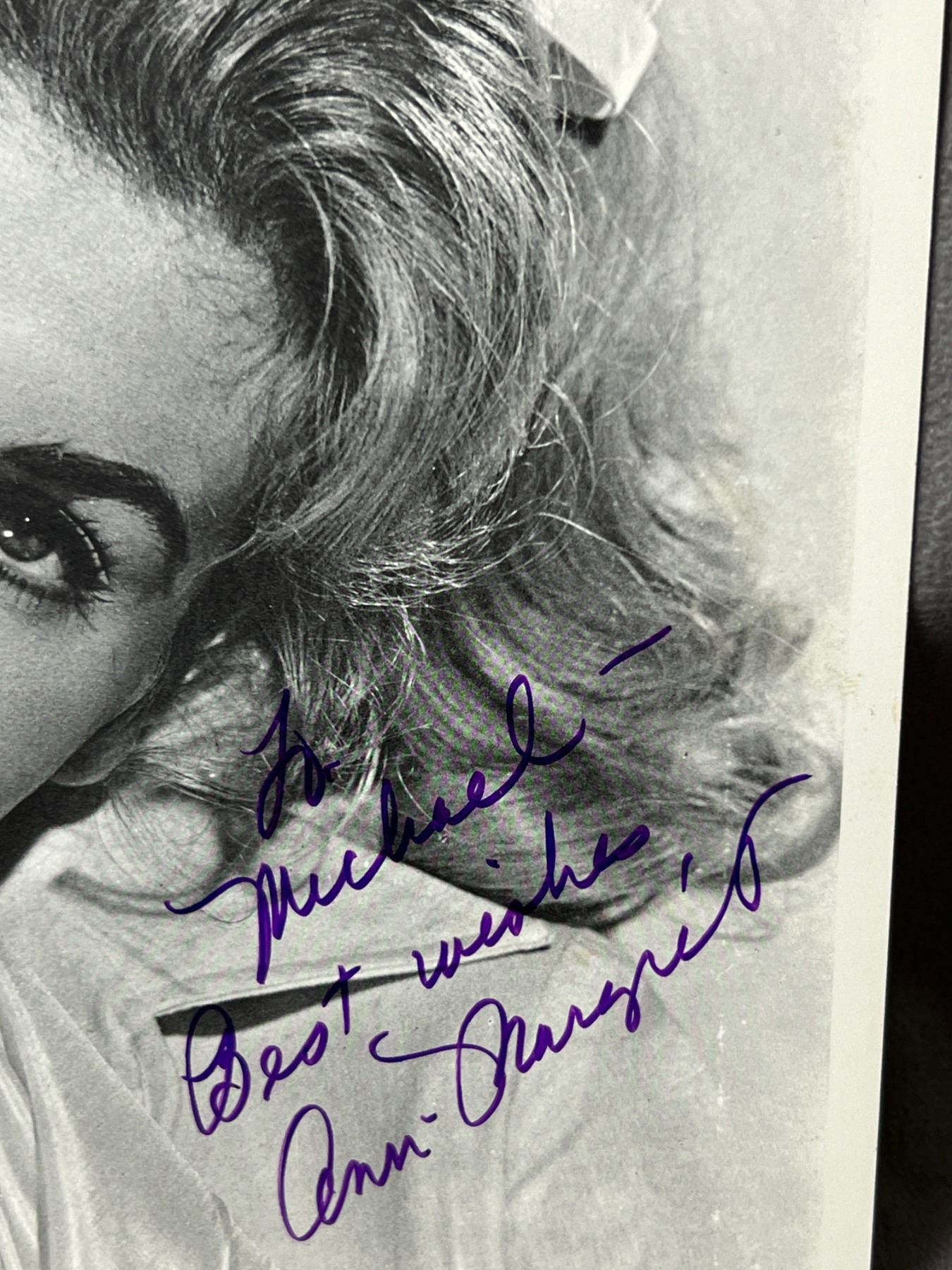 Ann Margret signed 8 x 10 photo