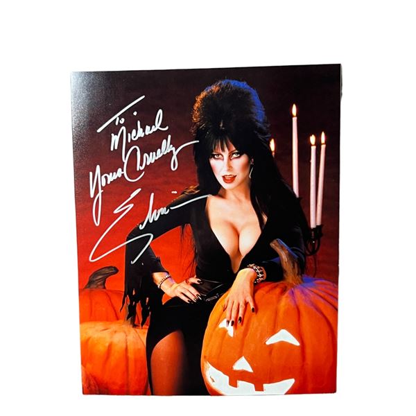 Elvira vintage signed autographed 8 x 10 photo