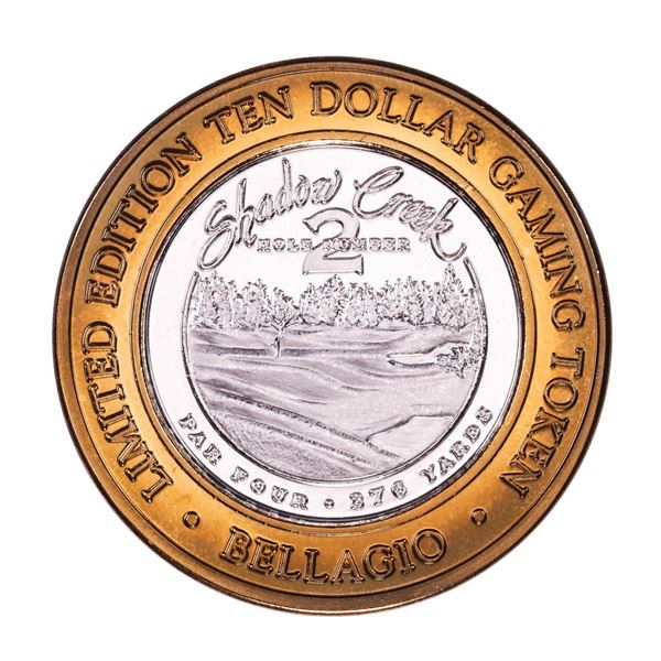 .999 Silver Bellagio Las Vegas, Nevada $10 Casino Limited Edition Gaming Token