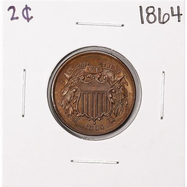 1864 Two Cent Piece Coin