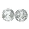 Image 1 : Lot of 2018-S & 2019-S $1 Proof American Silver Eagle Coins