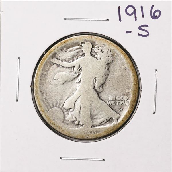 1916-S Walking Liberty Half Dollar Coin