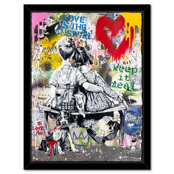 Mr. Brainwash "Work Well Together" Original Mixed Media on Paper
