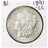 Image 1 : 1891-CC $1 Morgan Silver Dollar Coin