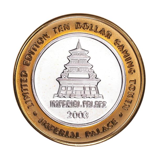 .999 Silver Imperial Palace Las Vegas, NV $10 Casino Limited Edition Gaming Token