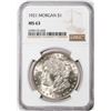 Image 1 : 1921 $1 Morgan Silver Dollar Coin NGC MS63