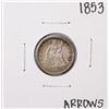 Image 1 : 1853 w/Arrows Seated Liberty Dime Coin