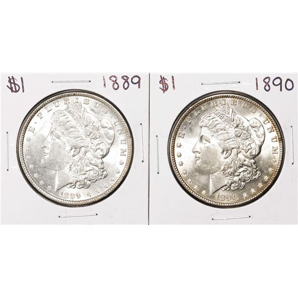 Lot of 1889-1890 $1 Morgan Silver Dollar Coins