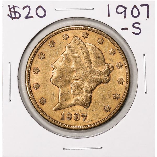 1907 $20 Liberty Head Double Eagle Gold Coin