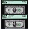 Image 1 : Lot of (2) Consecutive 1934 $20 Federal Reserve Notes PCGS Choice About New 58PPQ