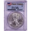 Image 1 : 1997 $1 American Silver Eagle Coin PCGS MS68 First Strike