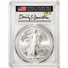 Image 1 : 2021 Type 2 $1 American Silver Eagle Coin PCGS MS70 First Strike Damstra Signature