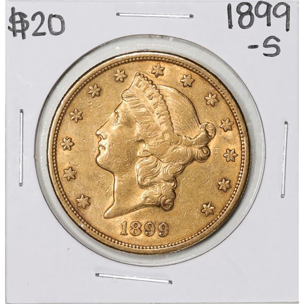 1899-S $20 Liberty Head Double Eagle Gold Coin
