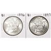 Image 1 : Lot of 1896-1897 $1 Morgan Silver Dollar Coins